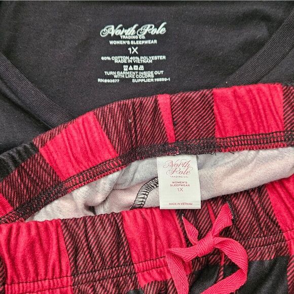 North Pole Joy and Peace PJ Set Size 1X - Picture 9 of 16